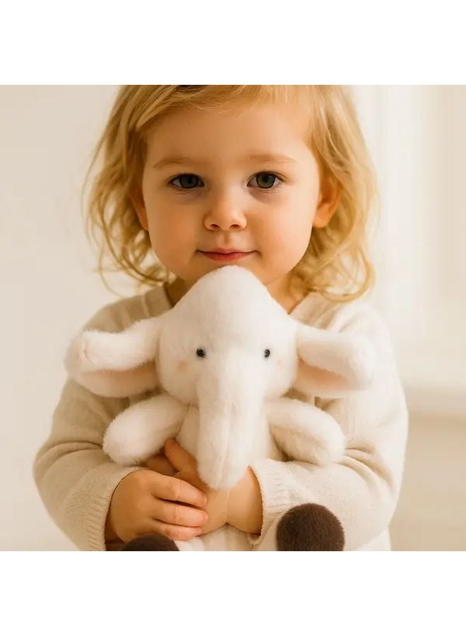 Creamy Little Elephant Plush Toy Perfect Holiday Gift - Image 4